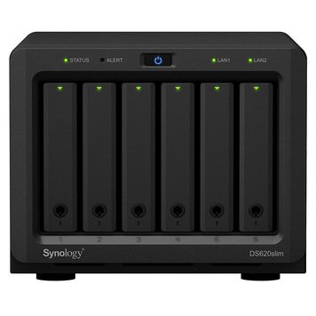 SYNOLOGY "DS620slim", 6-bay 2.5", Intel Celeron 2-core 2-2.5GHz, 1x2Gb+1Slot, 2x1GbE 110275 фото