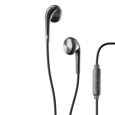 Cellular Club conical earphone with mic.Black 126939 фото