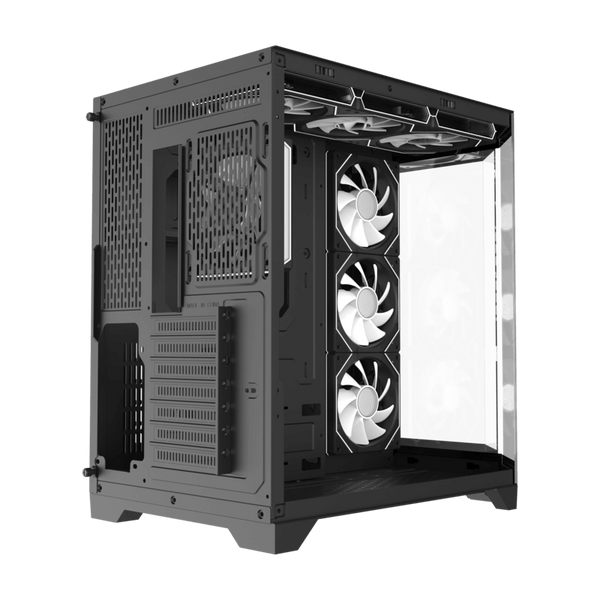 Case ATX GAMEMAX HYPE-A , w/o PSU, 0.5mm, 4x120mm ARGB Ventilators, ARGB Hub, Front&Side Tempered Glass, D 224523 Imagini