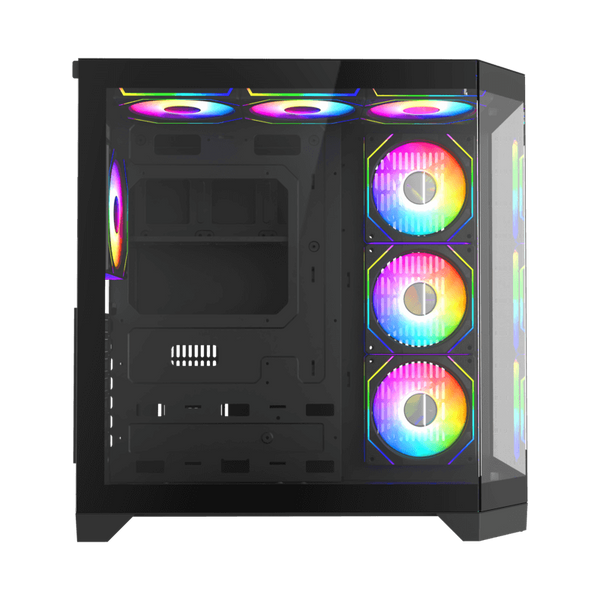 Case ATX GAMEMAX HYPE-A , w/o PSU, 0.5mm, 4x120mm ARGB Ventilators, ARGB Hub, Front&Side Tempered Glass, D 224523 Imagini