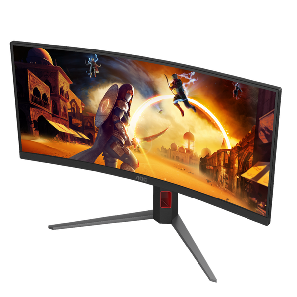 34" AOC CU34G4, Black, Curved-VA, 3440x1440, 180Hz, AdaptiveSync, 1msMPRT, 430cd, HDR10, HDMI+DP+USB 243832 фото