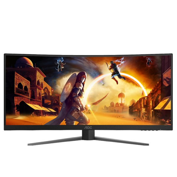 34" AOC CU34G4, Black, Curved-VA, 3440x1440, 180Hz, AdaptiveSync, 1msMPRT, 430cd, HDR10, HDMI+DP+USB 243832 фото