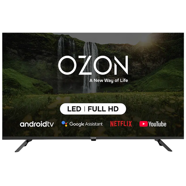 40" LED SMART TV OZON H40FN7500S, Full HD, Google TV, Black 242332 Imagini