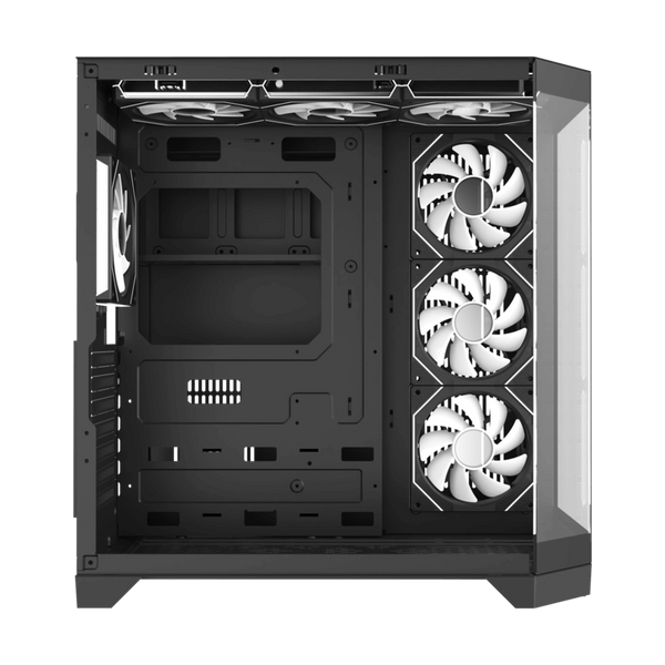 Case ATX GAMEMAX HYPE-A , w/o PSU, 0.5mm, 4x120mm ARGB Ventilators, ARGB Hub, Front&Side Tempered Glass, D 224523 Imagini