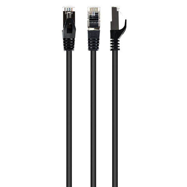 Patch Cord Cat.6/FTP, 0.5m, Black, PP6-0.5M/BK, Cablexpert 56785 фото