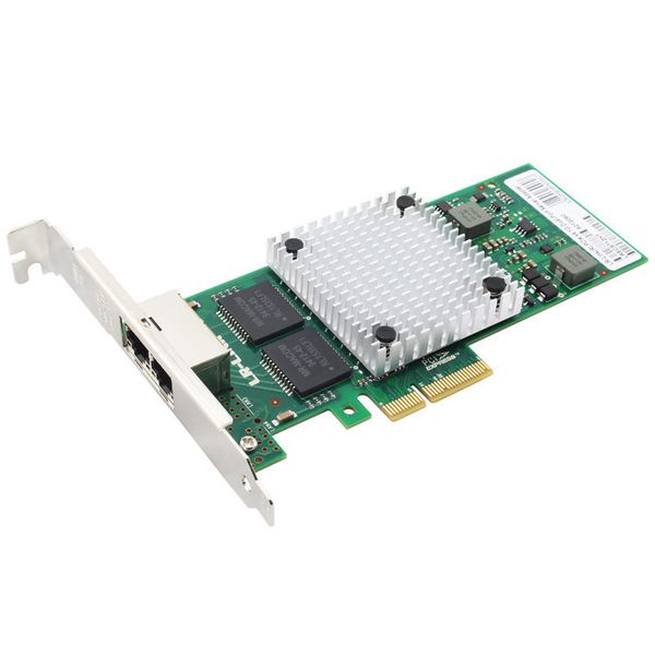 PCI-e Intel Server Adapter I350-T2, Dual Copper Port 1Gbps 72181 фото