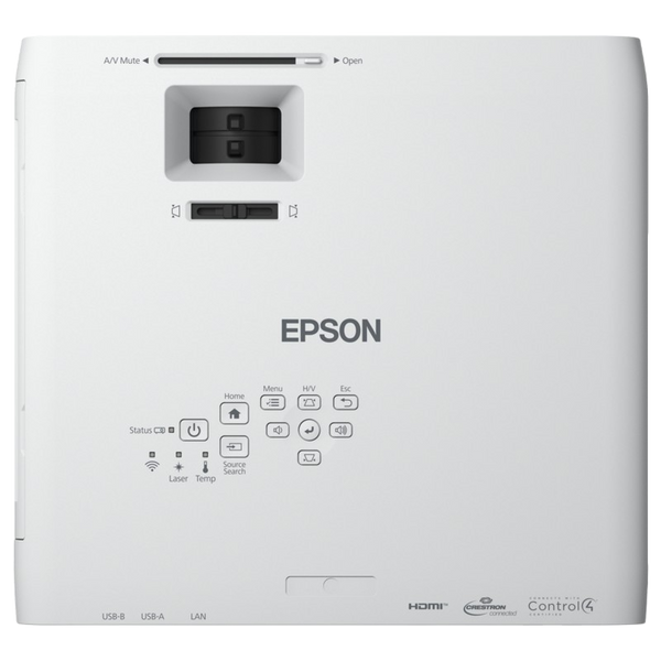 Projector Epson EB-L260F; LCD, FullHD, Laser 4600Lum,2.5M:1, 1,62x Zoom, Wi-Fi, Miracast,16W, White 208446 фото