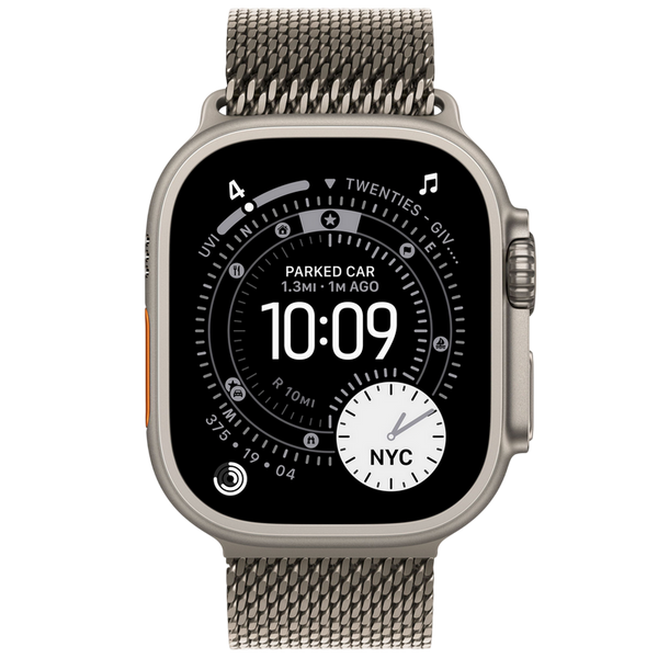 Ceas inteligent Apple Watch Ultra 3 GPS + Cellular, 49mm Natural Titanium Case with Natural Titanium Milanese Loop - 240340 Imagini