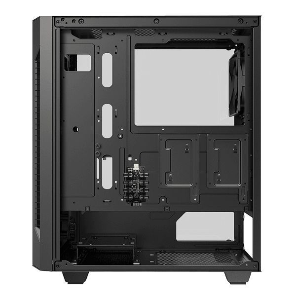 Case ATX GAMEMAX Fortress TG, w/o PSU, 0.5mm, 3x120mm Вентиляторs, PWM Hub, Tempered Glass, Dust Filter, 1x 109595 фото