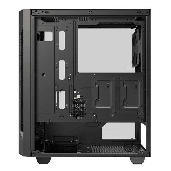 Case ATX GAMEMAX Fortress TG, w/o PSU, 0.5mm, 3x120mm Вентиляторs, PWM Hub, Tempered Glass, Dust Filter, 1x 109595 фото