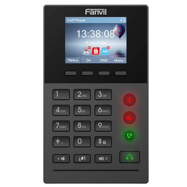 Вентиляторvil X2P Black, Professional Call Center Phone with PoE and Color Display 85557 фото