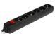 Surge Protector 6 Sockets, 3.0m, Sven Optima, BLACK, Retail color box, flame-retardant 76162 Imagini 2