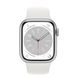 Apple Watch Series 8 GPS, 41mm Silver Aluminium Case with White Sport Band, MP6K3 147336 фото 1