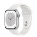 Apple Watch Series 8 GPS, 41mm Silver Aluminium Case with White Sport Band, MP6K3 147336 фото 2