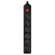 Surge Protector 6 Sockets, 3.0m, Sven Optima, BLACK, Retail color box, flame-retardant 76162 Imagini 4