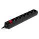 Surge Protector 6 Sockets, 3.0m, Sven Optima, BLACK, Retail color box, flame-retardant 76162 Imagini 5