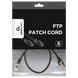 Patch Cord Cat.6/FTP, 0.5m, Black, PP6-0.5M/BK, Cablexpert 56785 фото 4
