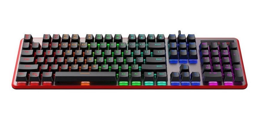 Gaming Keyboard Havit KB870L, Mechanical, Blue SW, RGB, 104 Keys, US Layout, 1.6m, USB 202853 фото