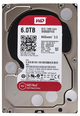 3.5" HDD 6.0TB -SATA-256MB Western Digital "Red (WD60EFAX)", NAS, SMR 110436 фото