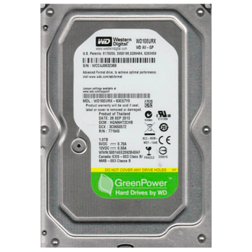 3.5" HDD 1.0TB -SATA-64MB Western Digital "AV-GP (WD10EURX)" Ref 78118 Imagini