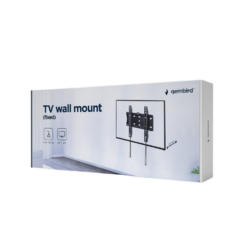 Wall Mount Gembird "WM-42F-01" Black 23"-42", max.30kg, VESA mm: 75x75; 100x100; 200x100; 200x200. 204608 Imagini