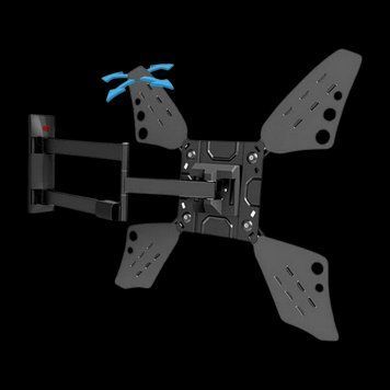 Wall Mount Barkan ''3400L'' Black 13"-83" Full Motion, max.50kg, VESA mm: up to 600x400mm 208167 Imagini