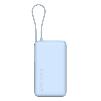 Acumulator extern, Xiaomi 10000 mah, 67W (Integrated Cable), Ice Blue 251439 Imagini