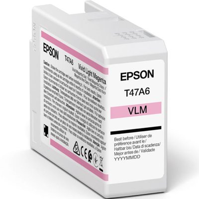 Ink Cartridge Epson T47A6 UltraChrome PRO 10 INK, for SC-P900, Vl Magenta, C13T47A600 132559 фото