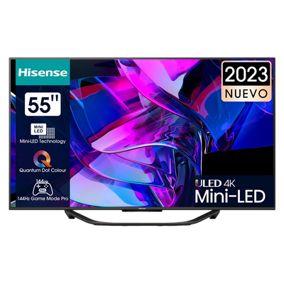 55" LED SMART TV Hisense 55U7KQ, Mini LED 4K, 3840x2160, VIDAA OS, Black 206054 фото