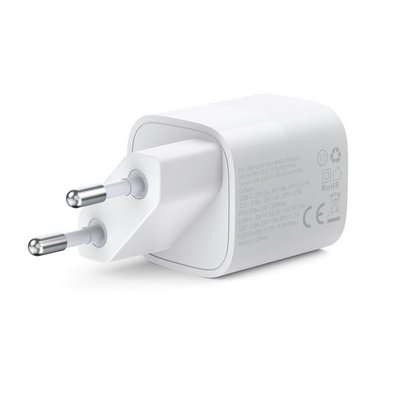 Wall Charger CHOETECH, PD5006 A+C dual port 33W, White 139560 фото