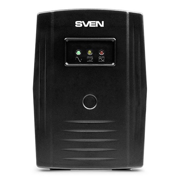 UPS SVEN Pro 600, 600VA/360W, Line Interactive, AVR, LED, 2xShuko Sockets 79819 фото