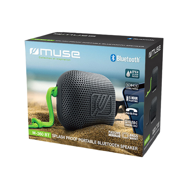 Portable Speaker MUSE M-360 BT, 5W, IPX4, Black 214760 фото