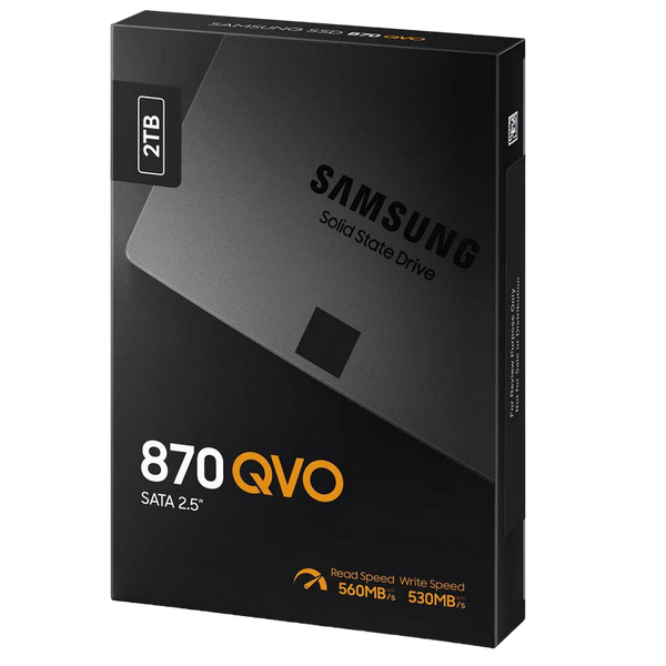 2.5" SATA SSD 2.0TB Samsung 870 QVO "MZ-77Q2T0BW" [R/W:560/530MB/s, 98/88K IOPS, MJX, 4bit MLC] 116934 Imagini