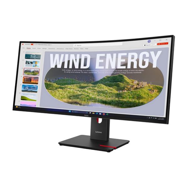 34" LENOVO ThinkVision T34WD-40,Black,Curved-VA,3440x1440,120Hz,4ms,300cd, CR3000:1,HDMI+DP+TypeC+US 235638 фото