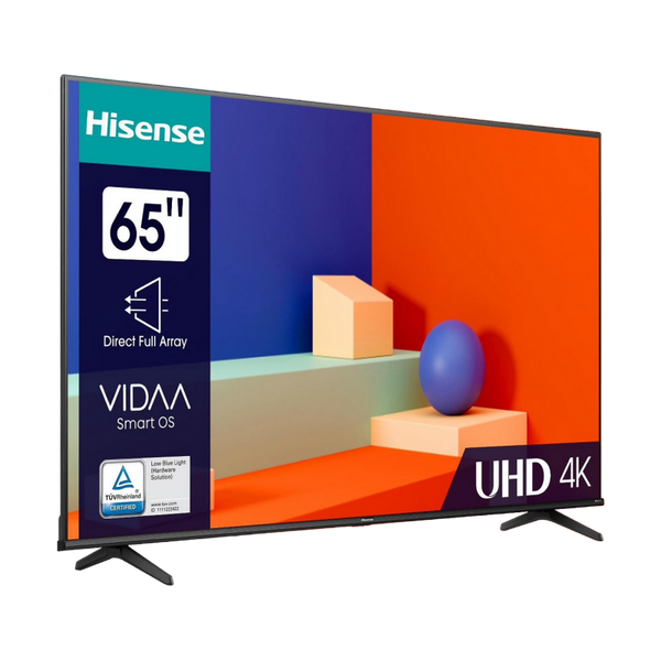 65" LED SMART TV Hisense 65A6K, Real 4K, 3840x2160, VIDAA OS, Black 210067 фото