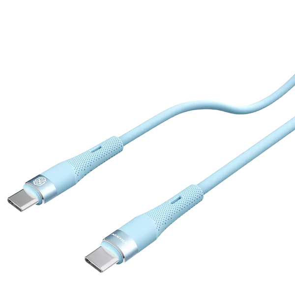 Type-C to Type-C Cable Nilkin, Flowspeed, 1.2M, Blue 208243 фото