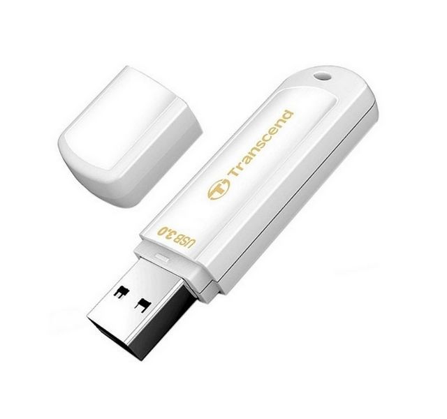 64GB USB3.1 Flash Drive Transcend "JetFlash 730", White, Classic Cap (R/W:90/30MB/s) 55557 фото