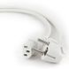 Power Cord PC-220V 1.8m Euro Plug WHITE, VDE approval, Cablexpert, PC-186W-VDE 37499 фото 2