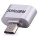 Adapter Remax OTG Micro-USB to USB A, Silver 127232 фото 1