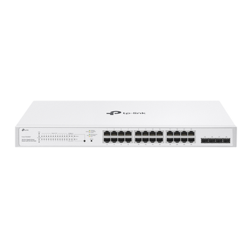 24-port Gigabit Smart POE+ Switch TP-LINK "Festa FS328GP", 4xSFP, Budget 250W, Rackmount 246662 фото