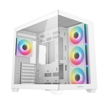 Case ATX Deepcool CG530 4F, w/o PSU, 4x120mm ARGB Ventilators, 2xUSB3.0, USB-C, Front & Side Tempered Glass 222096 Imagini