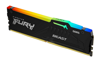 32GB DDR5-5600MHz Kingston FURY Beast RGB (KF556C40BBA-32), CL40-40-40, 1.25V, Intel XMP 3.0, Black 203801 фото