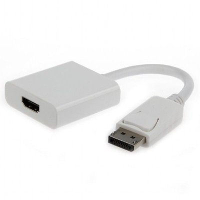 Adapter DP M to HDMI F Cablexpert "A-DPM-HDMIF-002" White Display port male to HDMI fem 94097 фото