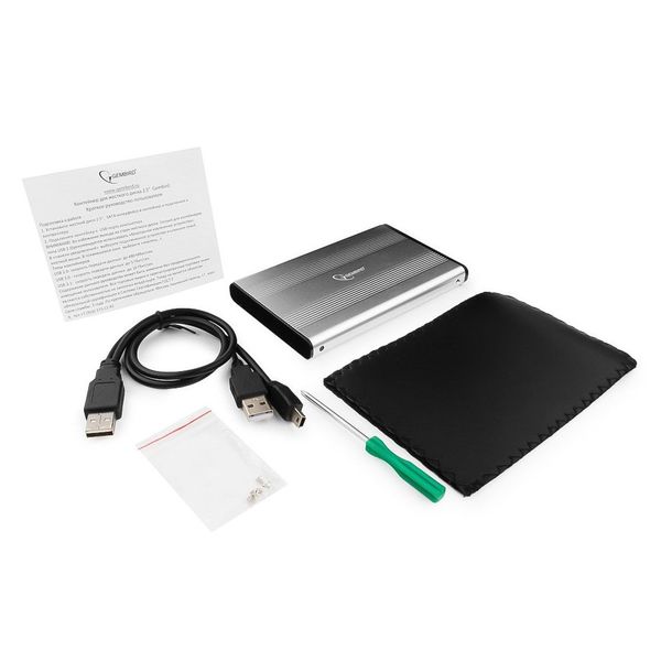 2.5" SATA HDD External Case (USB 2.0), Black, Gembird "EE2-U2S-5" 88013 фото