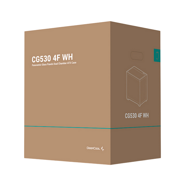 Case ATX Deepcool CG530 4F, w/o PSU, 4x120mm ARGB Вентиляторs, 2xUSB3.0, USB-C, Front & Side Tempered Glass 222096 фото