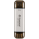 2.0TB Transcend Portable SSD ESD310S Silver, USB-A/C 3.2 (71.3x20x7.8 mm, 11g, R/W:1050/950 MB/s) 213923 фото 2