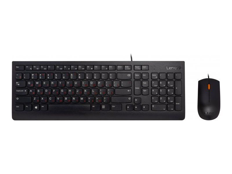 Lenovo 300 USB Combo Keyboard & Mouse Russian, cable lenth 1,8m 136564 фото