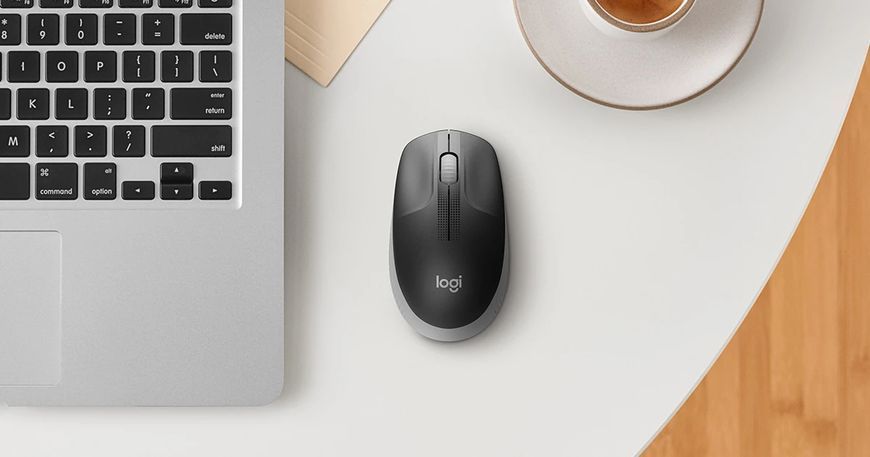 Wireless Mouse Logitech M190 Full-size, 1000 dpi, 3 buttons, Ambidextrous, 89,9g., 1xAA, 2,4Ghz, Bla 117859 Imagini