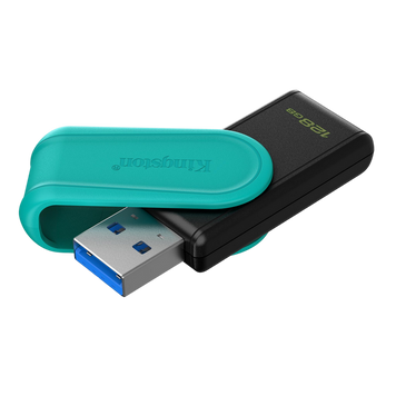 128GB USB3.2 Flash Drive Kingston DataTraveler Exodia S (DTXS/128GB), Black + Turquoise, Plastic, Sl 232668 Imagini