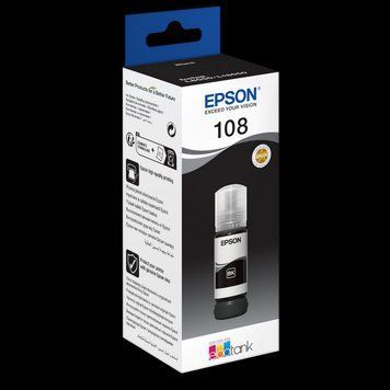 Ink Epson C13T09C14A, 108 EcoTank Black ink bottle 211264 фото